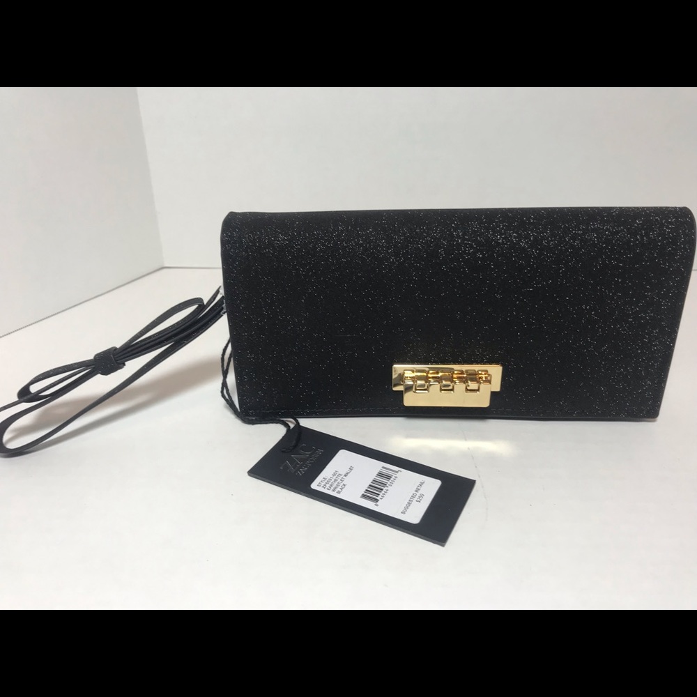 Zac Posen BNWT Glitter Earthette Wallet Wristlet Clutch GORGEOUS GIFT - Picture 7 of 8